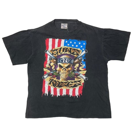 GUNS N' ROSES 91-92 SKULL GUN AMERICAN FLAG BROCKUM LARGE 1158