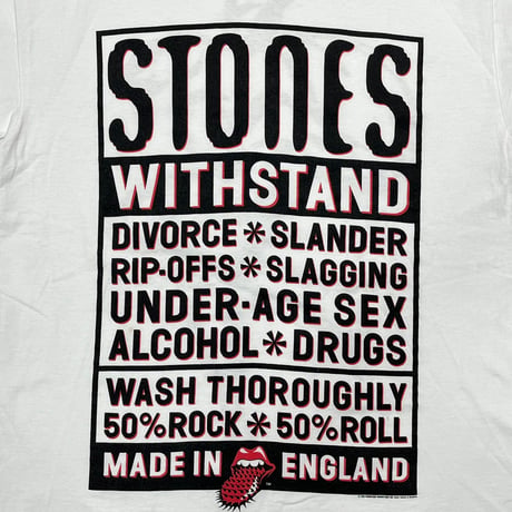 ROLLING STONES 1994 WITH STAND WHITE BROCKUM XL 0350