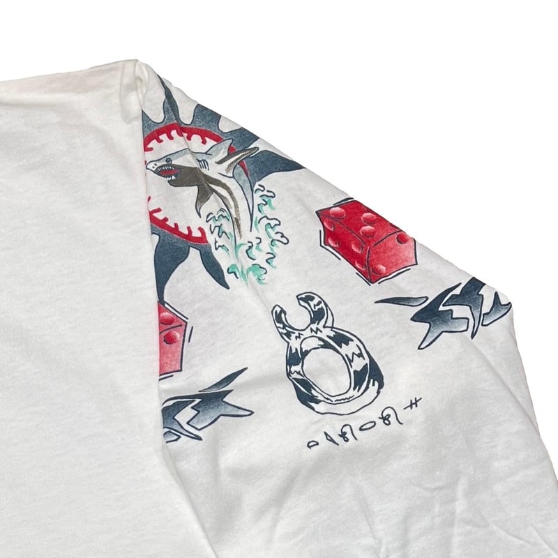 DENNIS RODMAN TATTOO LS WHITE XL 0302 | greatLA