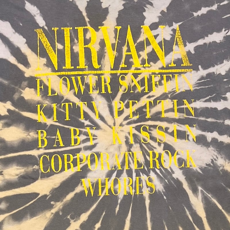 NIRVANA SMILE BOOTLEG GREY TIE DYE XL 9110 | gr