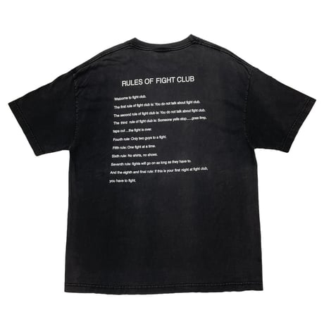 FIGHT CLUB MOVIE PROMO RULES SPECIAL GIANT XL BLACK 7721