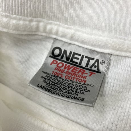 NINE INCH NAILS 1995 DEVIL BOX LOGO WHITE ONEITA LARGE 5866