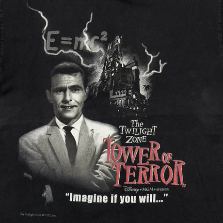 DISNEY VINTAGE THE TWILIGHT ZONE TOWER OF TERROR Rod Serling LARGE 8895