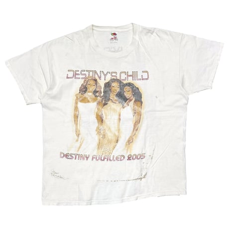 DESTINY'S CHILD DESTINY FULFILLED 2005 WHITE FRUIT OF THE LOOM XL 7092