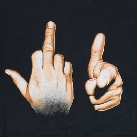 OLD&VINTAGE FUCK YOU HAND SIGN FITS XL 2370