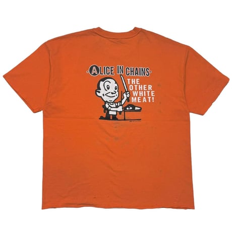 ALICE IN CHAINS THE OTHER WHITE MEAT ORANGE HANES XL 2342