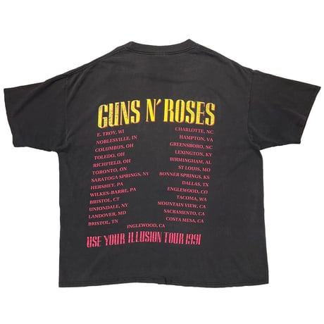 GUNS N' ROSES USE YOUR ILLUSION TOUR 1991-1992 BROCKUM OSFA FITS XXL 9831