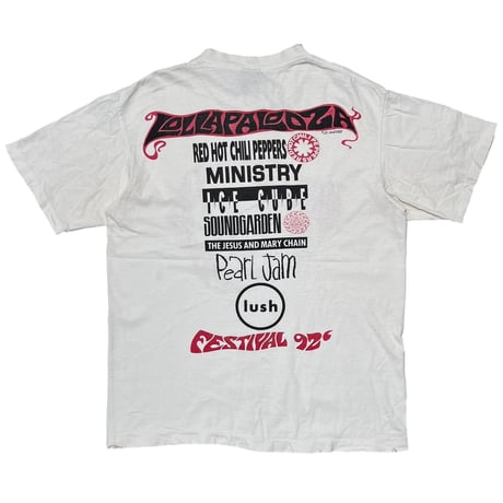 LOLLAPALOOZA 92' FESTIVAL WHITE GIANT BY TEEJAYS LARGE 1166