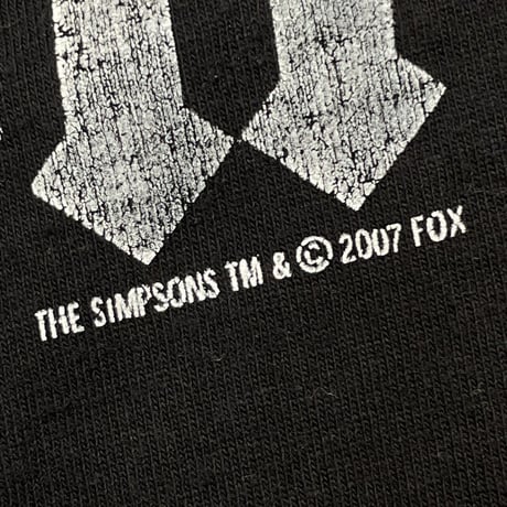 THE SIMPSONS 2007 NEVER TOO OLD TO ROCK FRUT OF THE LOOM XL 7799