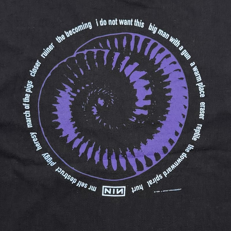 NINE INCH NAILS BOX LOGO BACK ANMONITE ALL SPOR