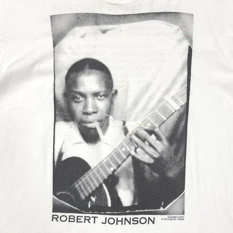 Robert Johnson MEMORIAL BLUES FESTIVAL 1992 PORTRAIT WHITE FRUIT OF THE LOOM XL 9852