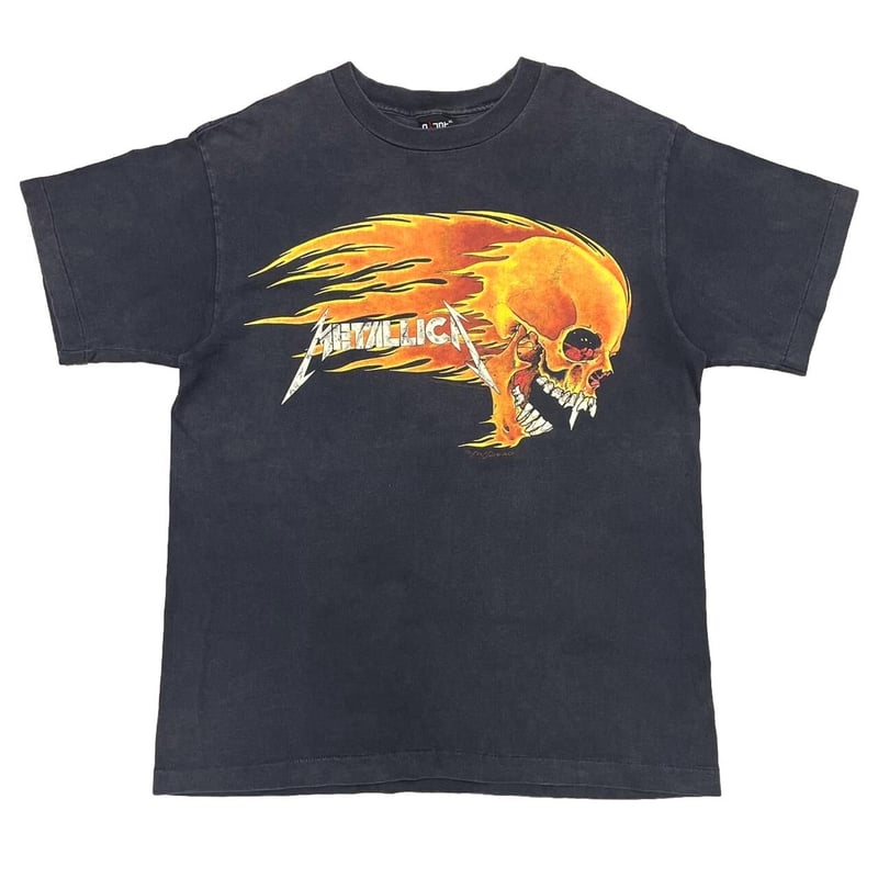 METALLICA PUSHEAD SIDE FLAME SKULL GIANT BY TEE...