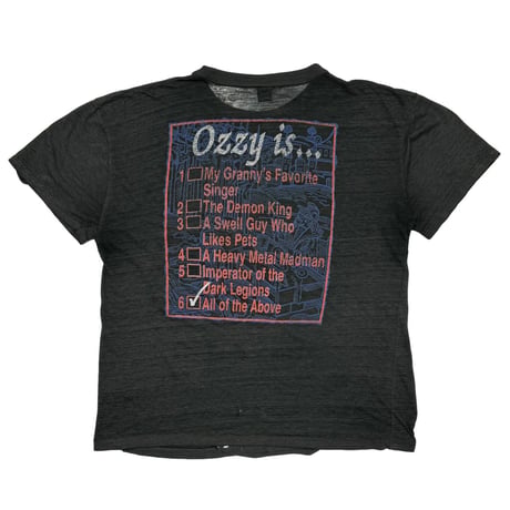 OZZY OSBOURNE OZZY IS... ALL OF THE ABOVE FITS LARGE 8377