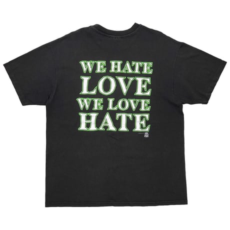 MARILYN MANSON WE HATE LOVE WE LOVE HATE HAND SIGN BACKSTAGE PASS Hanes XL 0558
