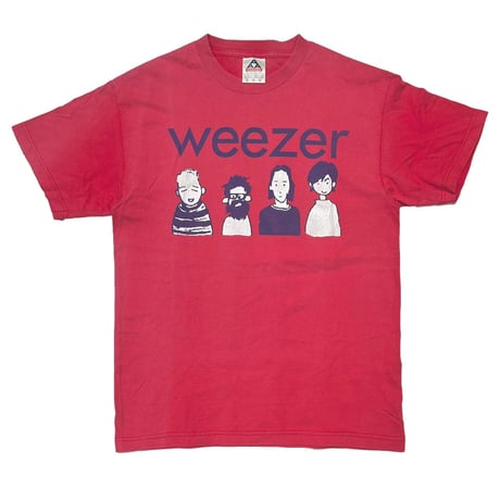 WEEZER MEMBER CARTOON ILLUST RED ALSTYLE MEDIUM 2757