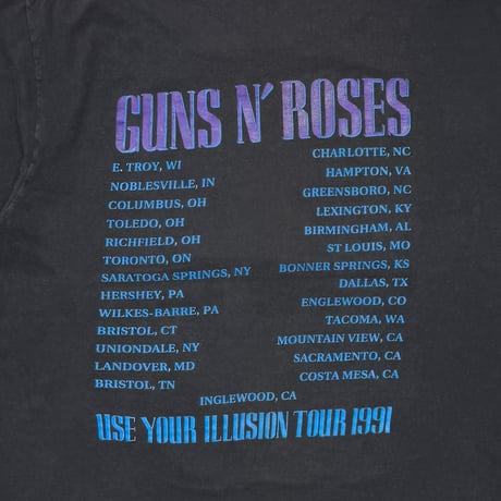 GUNS N’ ROSES USE YOUR ILLUSION TOUR Ⅱ 1991 BROCKUM XL 0775