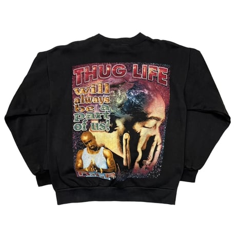 2PAC THE MEMORY OF TUPAC SHAKUR RAP DESIGN CREWNECK SWEAT LARGE 3875