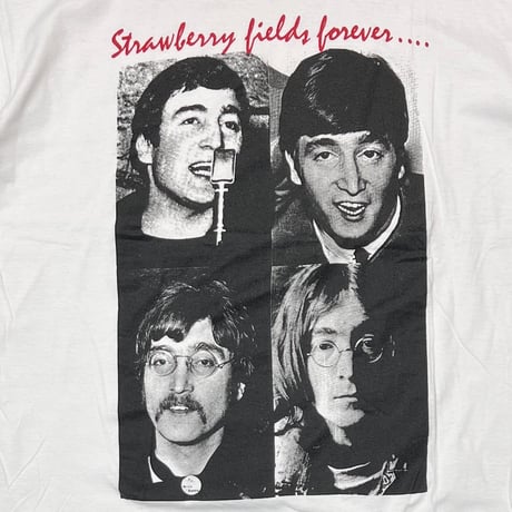 THE BEATLES STRAWBERYY FIELDS FOREVER WHITE LARGE 1405