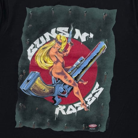 GUNS N' ROSES 1991-1992 NAKED GIRL RIDING GUN FITS LARGE 1353