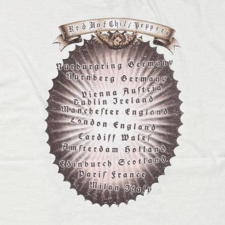 RED HOT CHILI PEPPERS CITY HOLL EUROPEAN TOUR WHITE GILDAN XL 3219