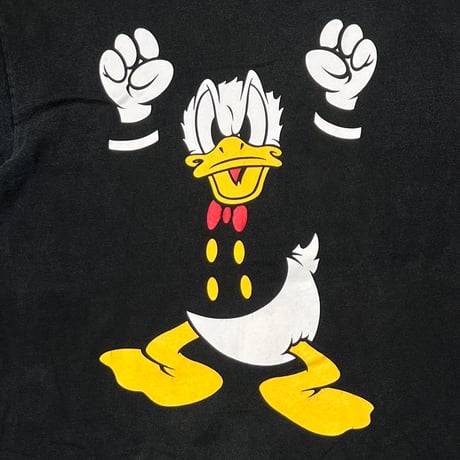 DISNEY VINTAGE DONALD DUCK BLACK FITS XL 9687
