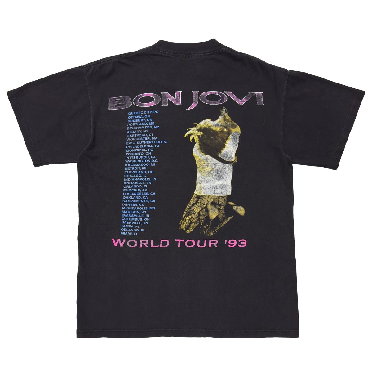 BON JOVI JAPAN TOUR FINAL '90-'91 Tシャツ L ヴィンテージ バンドTシャツ ボンジョヴィ BON JOVI FINAL COUNT