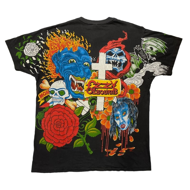 ozzy osbourne 2010 Japan Tour Tシャツ　Lサイズ メール便対応可】OZZY OSBOURNE オジーオズボーン Scream 2010