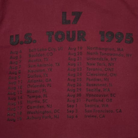 L7 1995 HUNGRY FOR STINK TOUR GIANT LARGE 3601