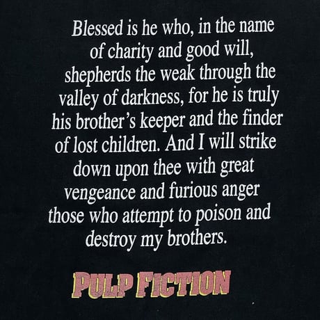 PULP FICTION TOY TEE BLACK M&O XL
