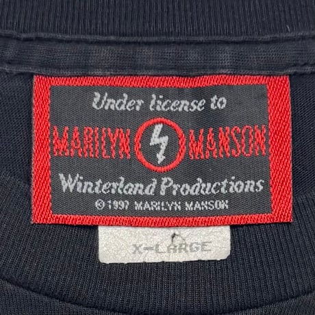 MARILYN MANSON MIDDLE FINGER MANSON TAG XL 8072