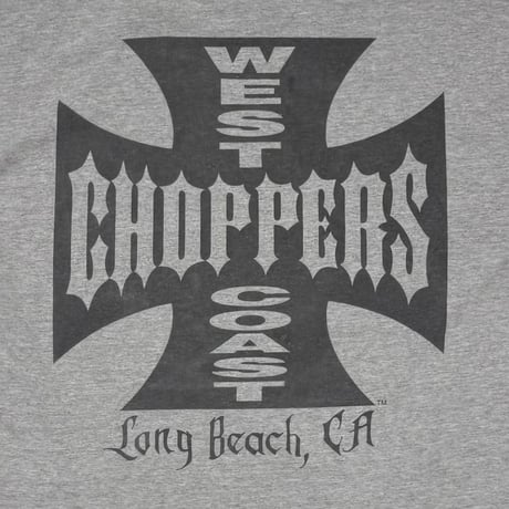 WEST COAST CHOPPERS	IRON CROSS LONG BEACH CA ASH GREY LARGE 8454