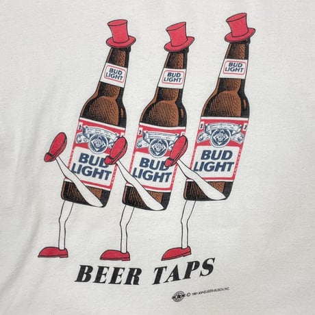 Budweiser 1991 BEER TAPS HANES XL 4222