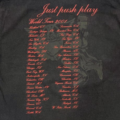 AERO SMITH JUST PUSH PLAY TEE GIANT LARGE 2068