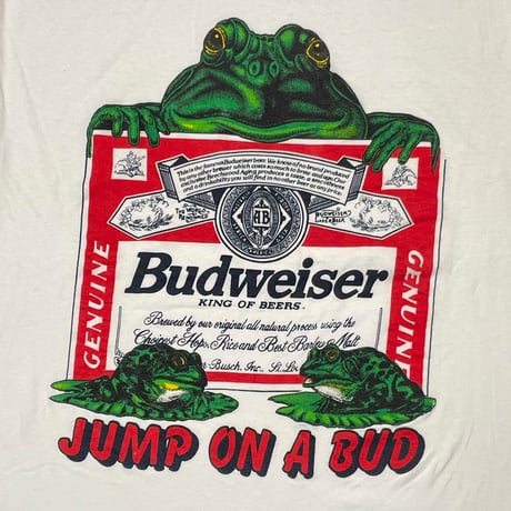 Budweiser FROGS JUMP ON A BUD WHITE XL 1598