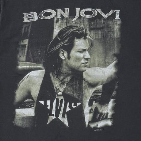 BON JOVI WORLD TOUR 1993 ELVIS TANKTOP BROCKUM LARGE 4181