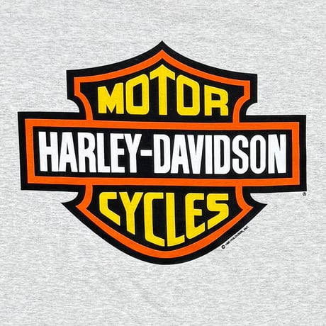 HARLEY DAVIDSON 1990 ORANGE EMBLEM ASH GREY XXL 5509