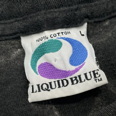 LIQUID BLUE 1992 10,000 SKULL TEE LARGE 0894
