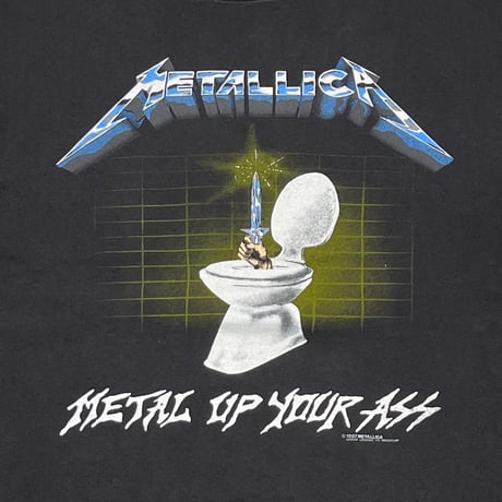 METALLICA 1987 METAL UP ASS METALLICA TAG LARGE 5114