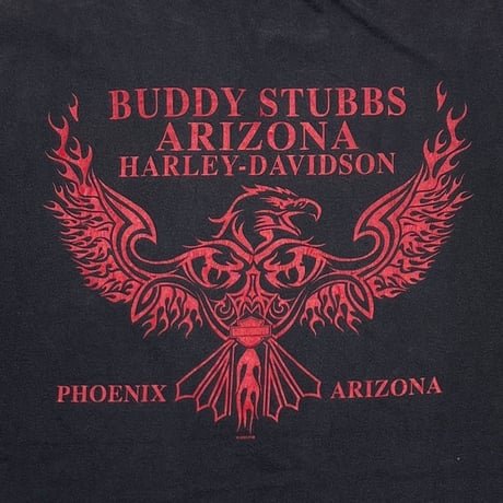 HARLEY DAVIDSON RED EAGLE & TEXT BUDDY STUBBS ARIZONA XL 0733
