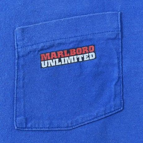 Marlboro UNLIMITED COYOTE POCKET TEE BLUE FITS XL 4