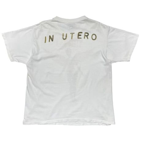 NIRVANA IN UTERO 1993 WHITE ACME LARGE 3963