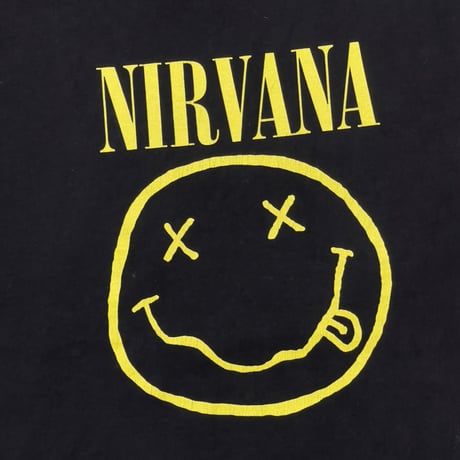 NIRVANA SMILE 1992 WHITE COPYWRITE GIANT BY TULTEX XL 0857