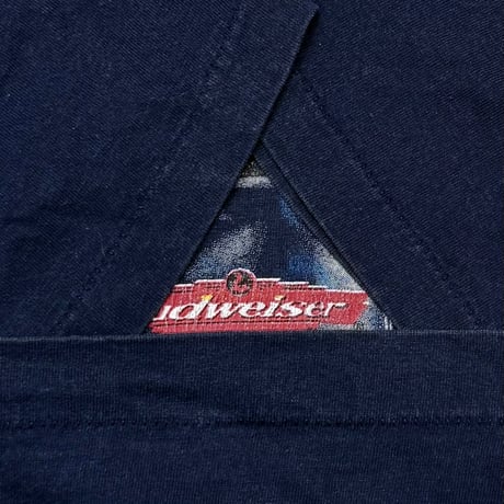 Budweiser 1997 LIZARD FAKE POCKET We could've been HUGE NAVY TEE JAYS XL 4001