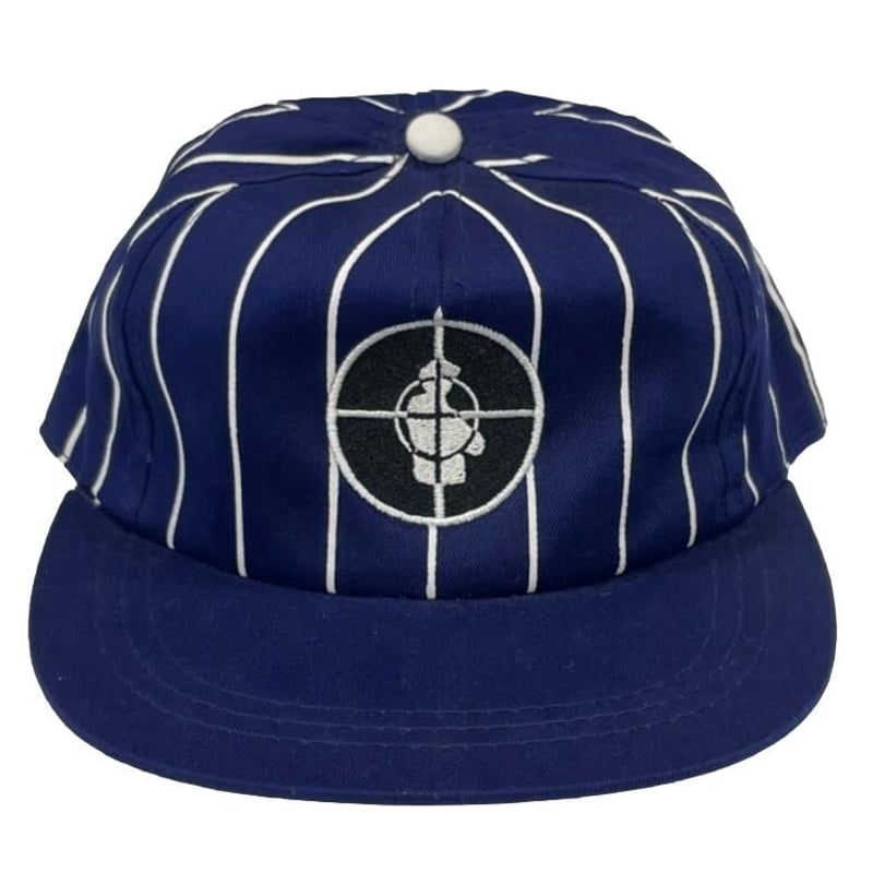 PUBLIC ENEMY STRIPED TARGET LOGO CAP NAVY SNAPB