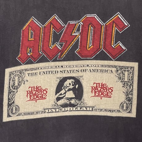 AC/DC THE RAZORS EDGE ONE DOLLAR FITS XL 0541