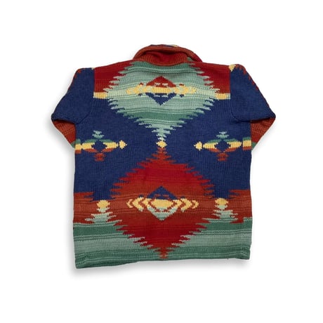 LAST OF STORE LAUREN RALPH LAUREN HADKNIT NATIVE GOWN COAT LARGE 1869