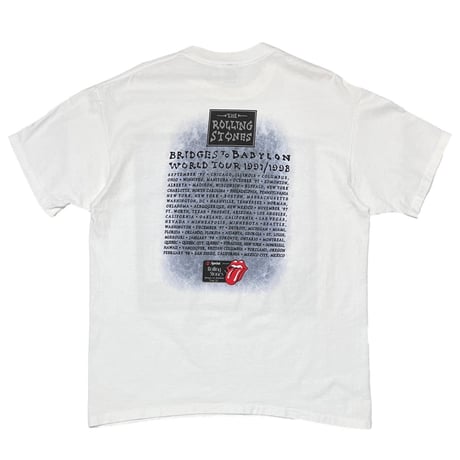 ROLLING STONES BRIDGES TO BABYLON WORLD TOUR 1997 WHITE ANVIL XL 4940