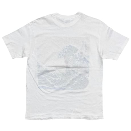 HOKUSAI KATSUSHIKA 葛飾 北斎 冨嶽三十六景 神奈川沖浪裏 WHITE HANES LARGE 6403