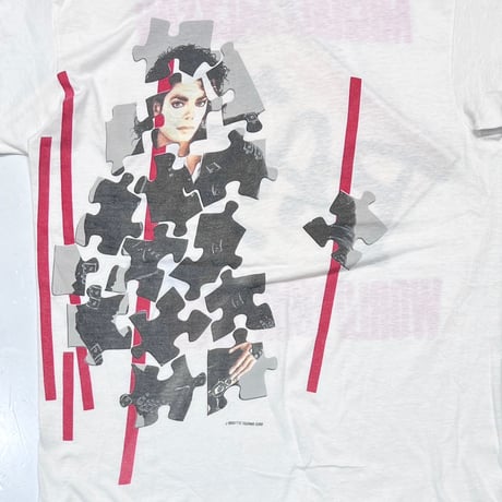 MICHAEL JACKSON PUZZLE WORLD TOUR 1988 PEPSI WHITE OSFA FITS XL 3467
