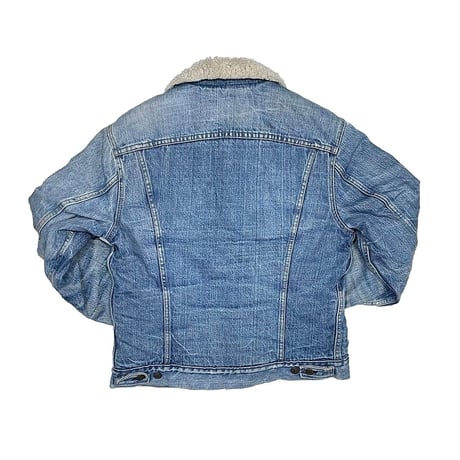LAST OF STORE VINTAGE LEVI'S DENIM BOA SHERPA JACKET MEDIUM 1428